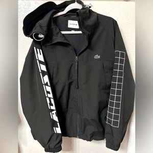 Lacoste Twill Jacket Water Repellent Activewear, Size- Large, Used